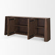 Mercana Tammar Brown Wood 4-Door Sideboard