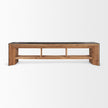Mercana Tabor Natural Wood w/ Black Oak Waterwall Media Console Clearance