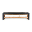Mercana Tabor Natural Wood w/ Black Oak Waterwall Media Console Clearance
