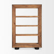 Mercana Tabor Natural Wood w/ Black Oak Frame Bookcase Clearance