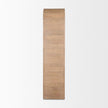 Mercana Sorina Reverse Fluted Light Brown Wood Curio Cabinet