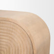 Mercana Sorina Reverse Fluted Light Brown Wood Accent Cabinet