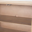 Mercana Sorina Reverse Fluted Light Brown Wood Sideboard