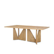 Mercana Tarro Wood w/ Geometrical Base Dining Table