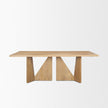Mercana Tarro Wood w/ Geometrical Base Dining Table