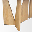 Mercana Tarro Wood w/ Geometrical Base Dining Table