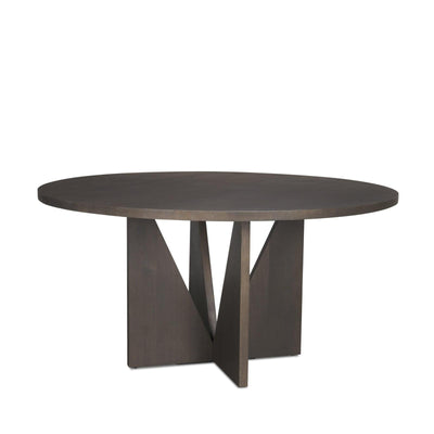 Mercana Tarro Wood w/ Geometrical Base Dining Table