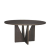 Mercana Tarro Wood w/ Geometrical Base Dining Table