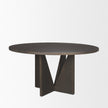 Mercana Tarro Wood w/ Geometrical Base Dining Table
