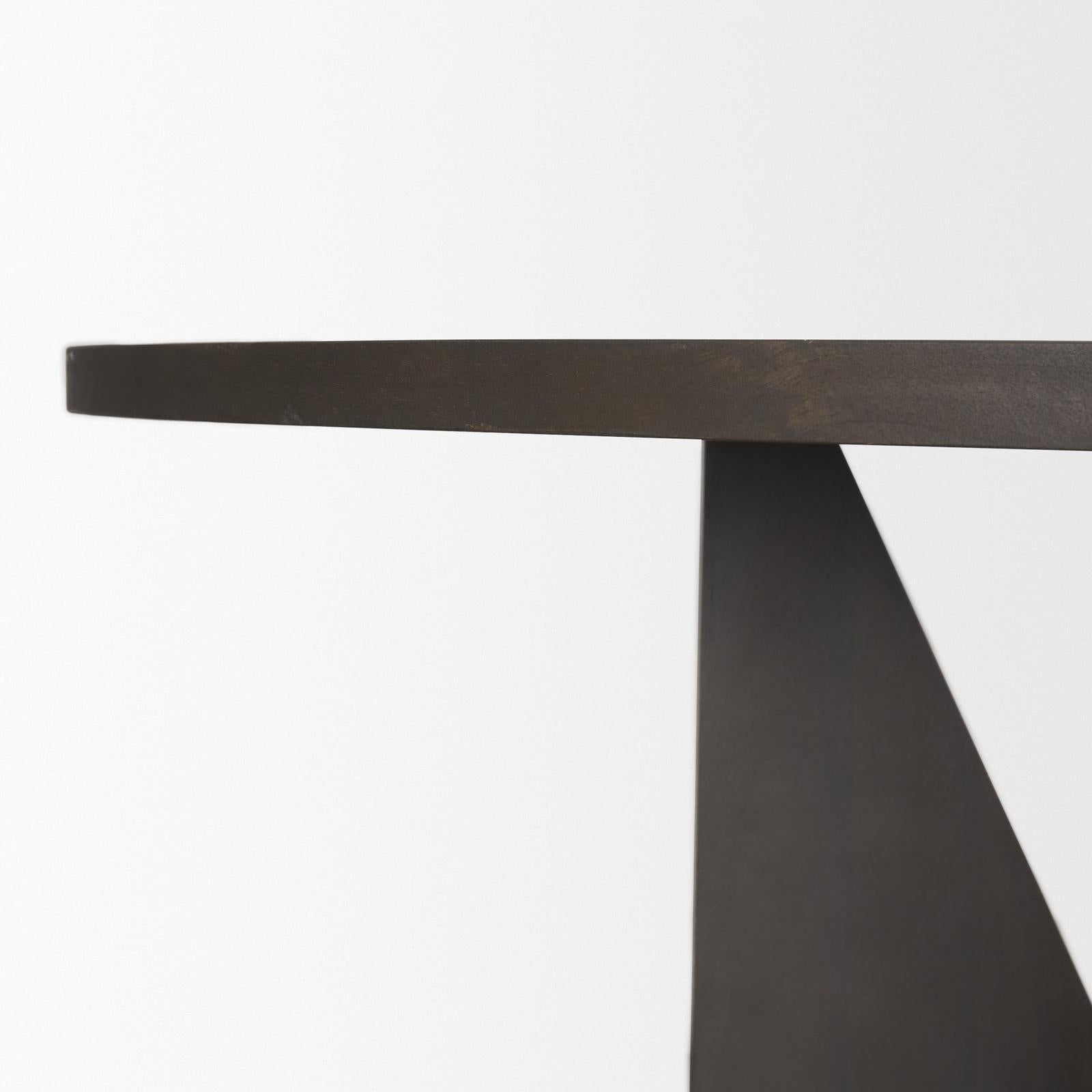 Mercana Tarro Wood w/ Geometrical Base Dining Table