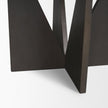Mercana Tarro Wood w/ Geometrical Base Dining Table