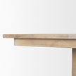 Mercana Shivon Light Brown Mango Wood W/ Travertine Dining Table