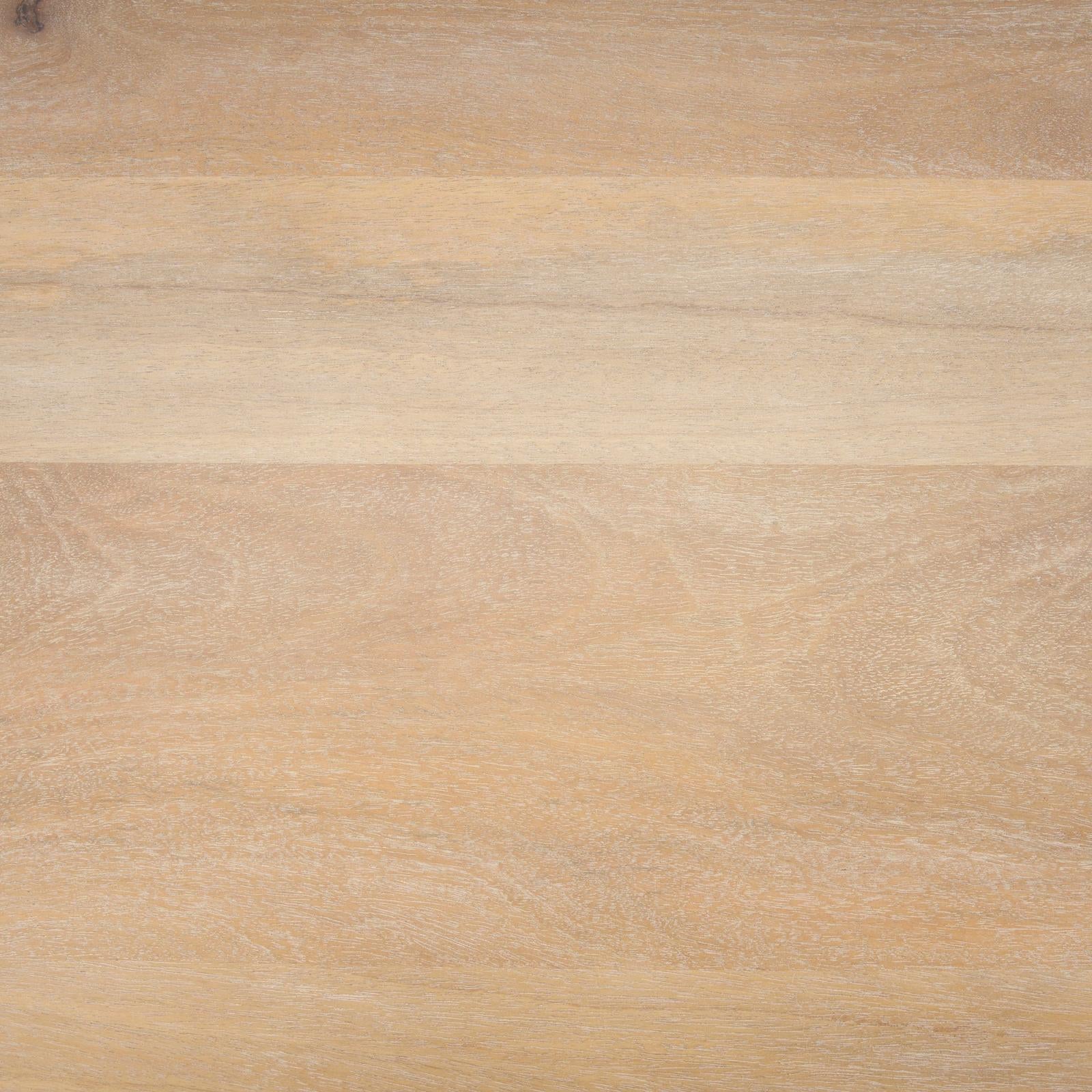 Mercana Shivon Light Brown Mango Wood W/ Travertine Dining Table