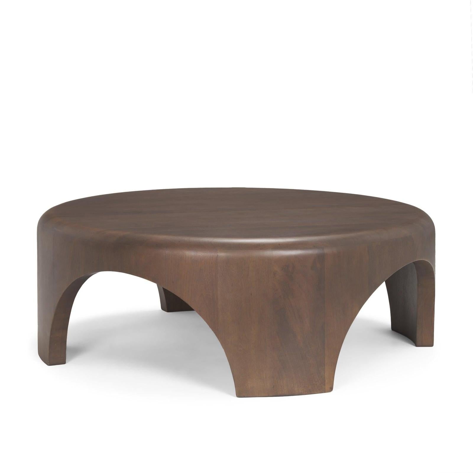Mercana Shima Wood W/Arched Legs Coffee Table