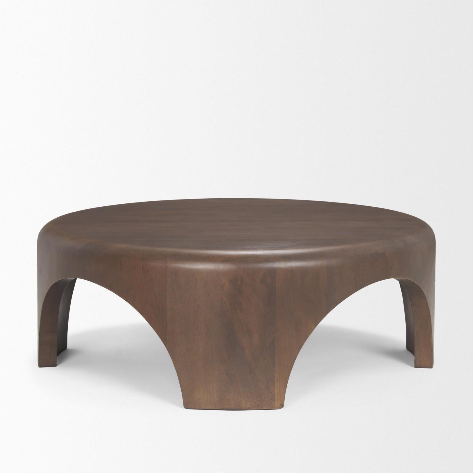 Mercana Shima Wood W/Arched Legs Coffee Table