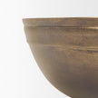 Mercana Tomiko Decorative Brass Finished Cast Aluminum Round Bowls