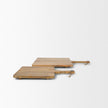 Mercana Khana Natural Solid Wood Square Serving Boards
