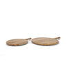 Mercana Karana Natural Solid Wood Round Serving Boards