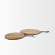 Mercana Karana Natural Solid Wood Round Serving Boards