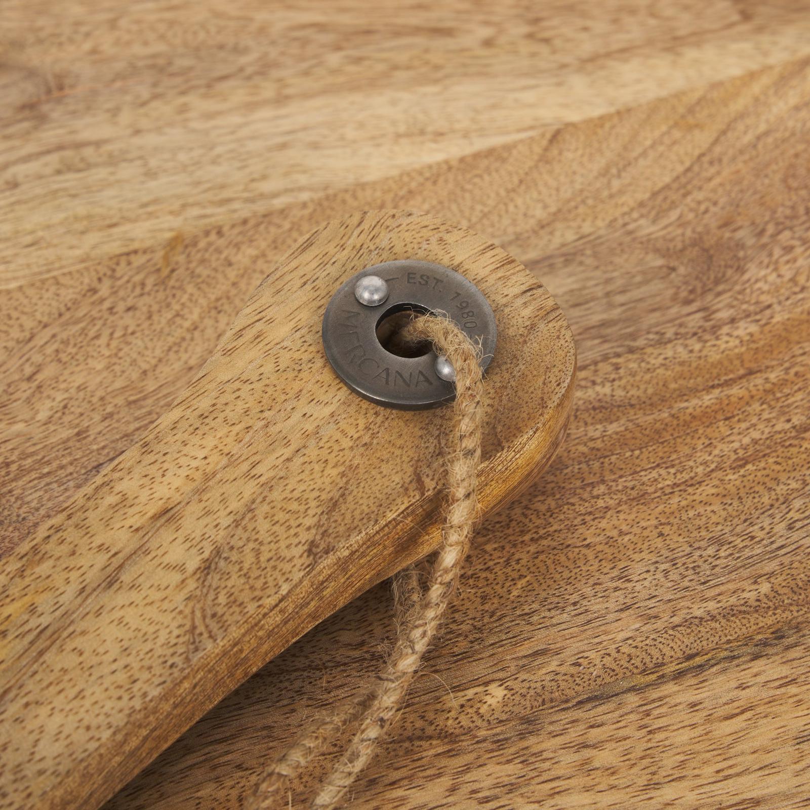 Mercana Karana Natural Solid Wood Round Serving Boards