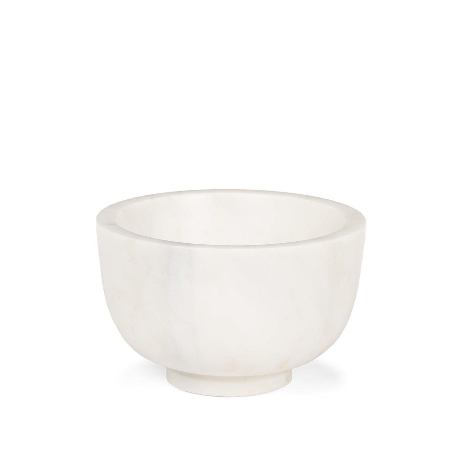 Mercana Katora Premium Solid White Marble Bowl