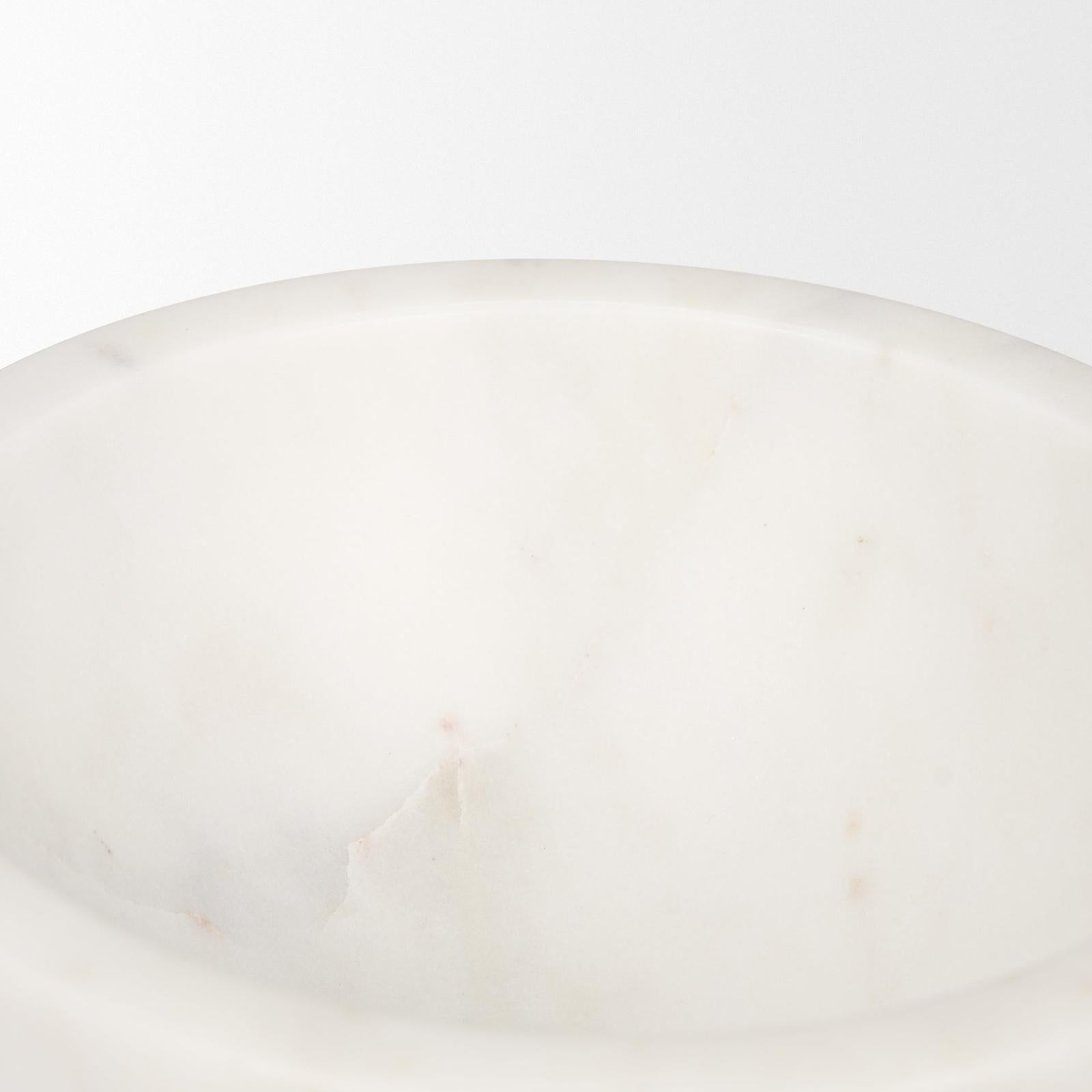 Mercana Katora Premium Solid White Marble Bowl