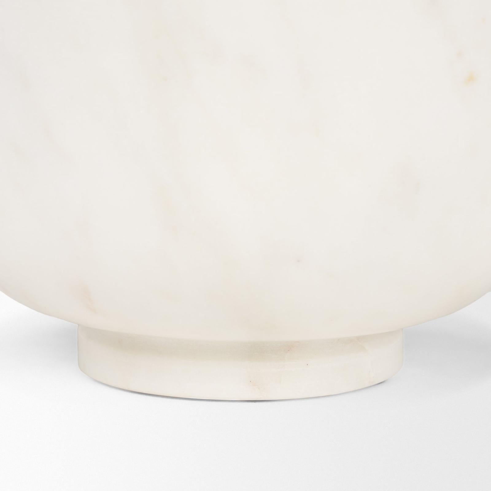 Mercana Katora Premium Solid White Marble Bowl
