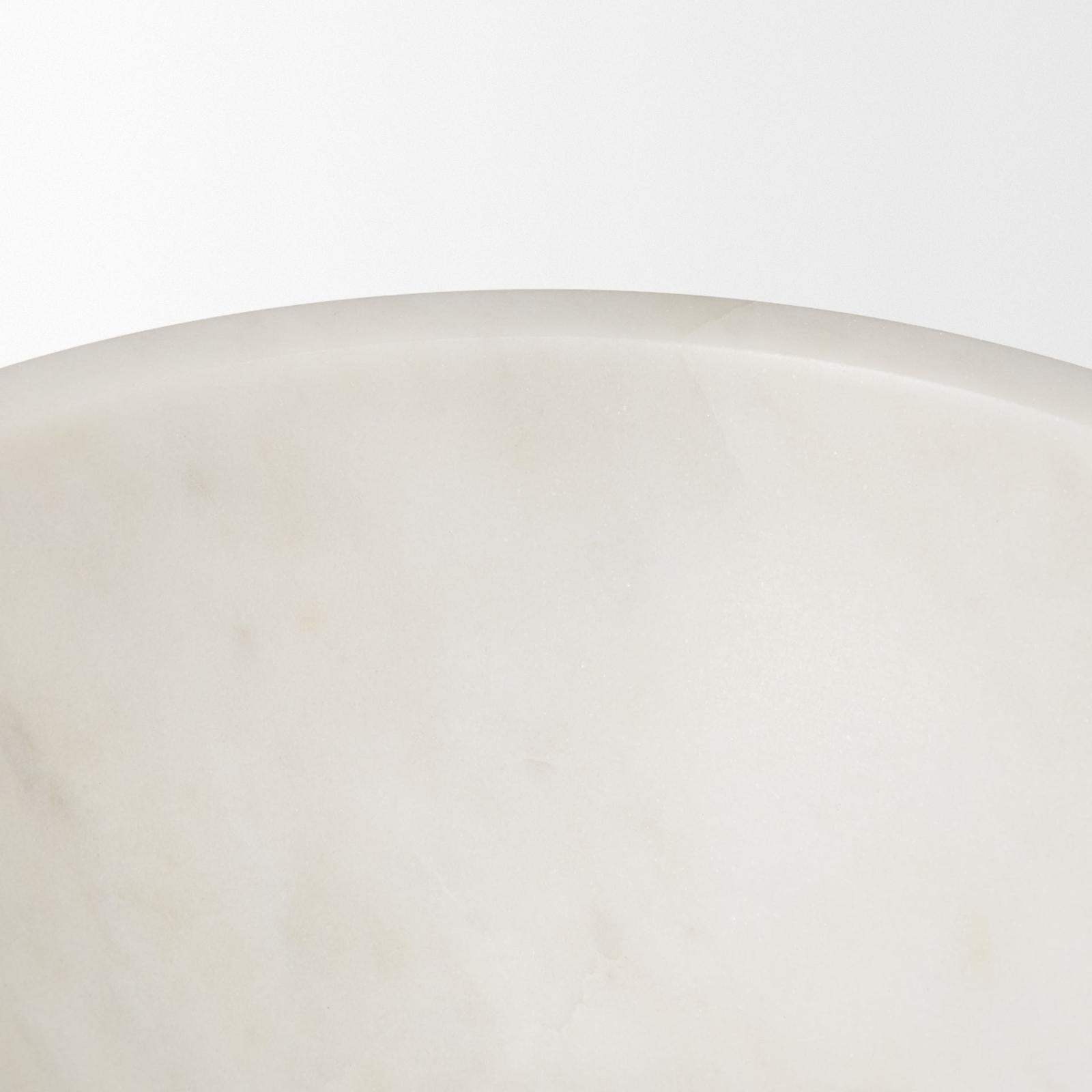 Mercana Katora Premium Solid White Marble Bowl