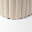 Mercana Mira Textured Blush Beige Fluted Ceramic Vase