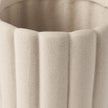 Mercana Mira Textured Blush Beige Fluted Ceramic Vase