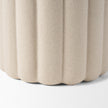Mercana Mira Textured Blush Beige Fluted Ceramic Vase