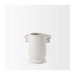 Mercana Dylan Textured Off White w/ Handles Ceramic Vase Clearance
