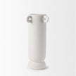 Mercana Dylan Textured Off White w/ Handles Ceramic Vase Clearance
