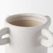 Mercana Dylan Textured Off White w/ Handles Ceramic Vase Clearance