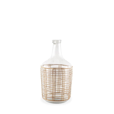 Mercana Troian Rattan Wrapped Glass Bottle Clearance