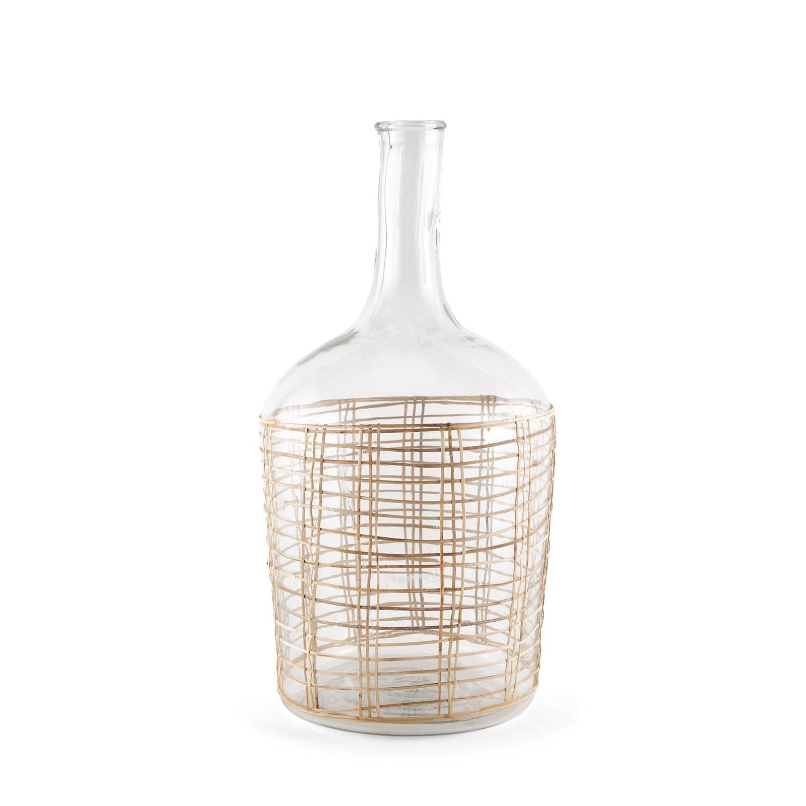 Mercana Troian Rattan Wrapped Glass Bottle Clearance