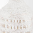 Mercana Tisha White W/ Terracotta Distressing Metal Vase
