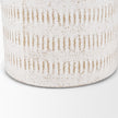 Mercana Tisha White W/ Terracotta Distressing Metal Vase