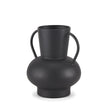 Mercana Tasya Matte Black Metal Vase