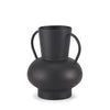 Mercana Tasya Matte Black Metal Vase