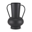 Mercana Tasya Matte Black Metal Vase