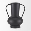 Mercana Tasya Matte Black Metal Vase