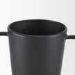 Mercana Tasya Matte Black Metal Vase