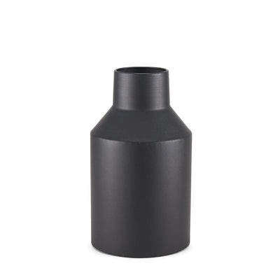 Mercana Tosca Matte Black Metal Vase