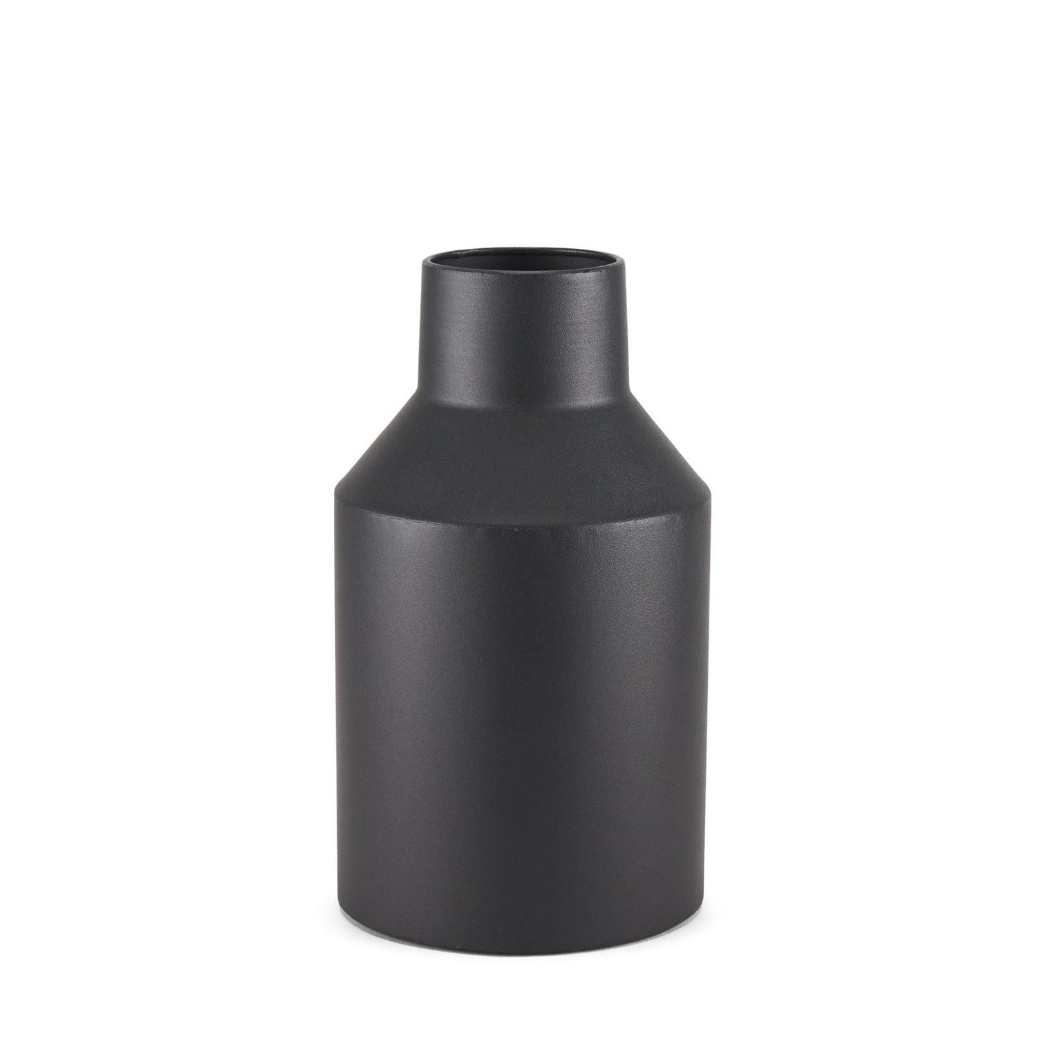 Mercana Tosca Matte Black Metal Vase