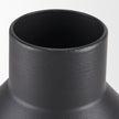 Mercana Tosca Matte Black Metal Vase