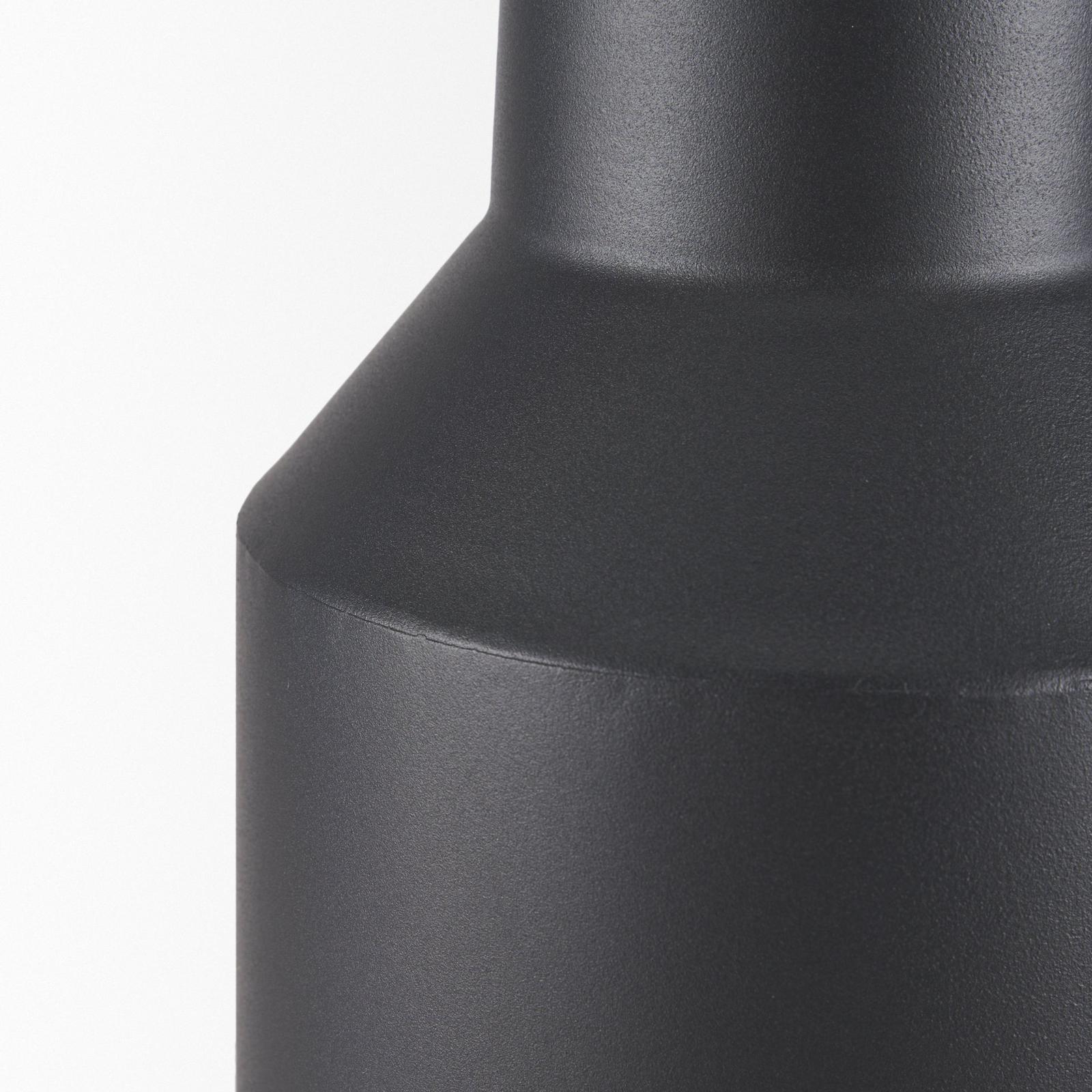 Mercana Tosca Matte Black Metal Vase