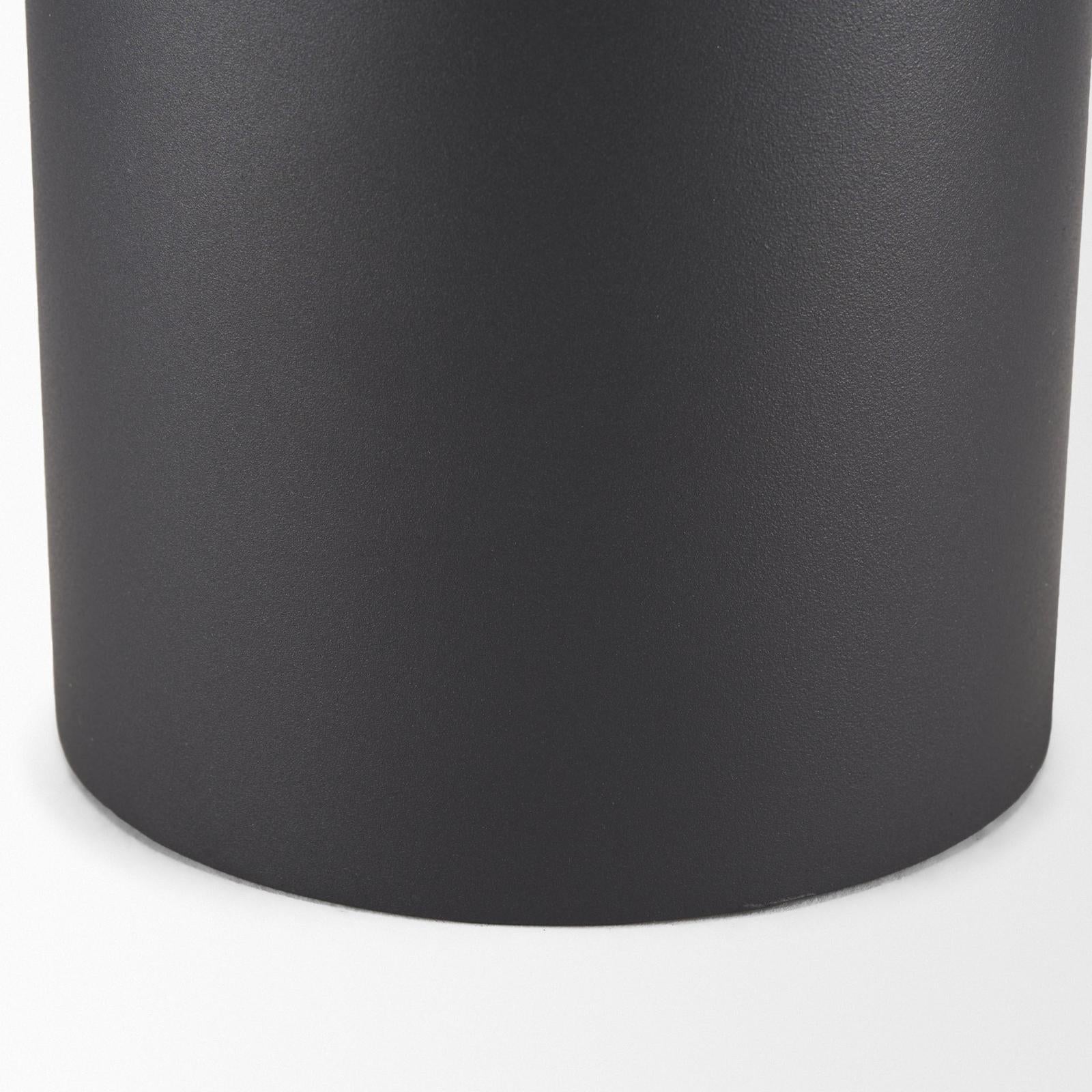 Mercana Tosca Matte Black Metal Vase
