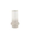 Mercana Tovah Textured White w/ Gold Metal Vase Clearance