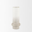 Mercana Tovah Textured White w/ Gold Metal Vase Clearance